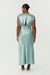 SATIN CROSS OVER GATHER DRESS | WAVE - THIRD FORM