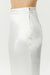 SATIN FLARE TROUSER | POWDER WHITE - THIRD FORM