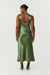 SATIN GATHER BRA BIAS SLIP | OLIVE - THIRD FORM