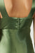 SATIN GATHER BRA BIAS SLIP | OLIVE - THIRD FORM