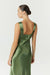 SATIN GATHER BRA BIAS SLIP | OLIVE - THIRD FORM