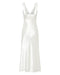 SATIN GATHER BRA BIAS SLIP | POWDER WHITE - THIRD FORM