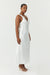 SATIN GATHER BRA BIAS SLIP | POWDER WHITE - THIRD FORM