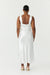 SATIN GATHER BRA BIAS SLIP | POWDER WHITE - THIRD FORM
