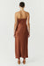 SATIN GATHER ONE SHOULDER DRESS | SPICE - THIRD FORM