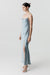 THIRD FORM SATIN SPLIT SLIP MAXI DRESS | WAVE