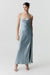THIRD FORM SATIN SPLIT SLIP MAXI DRESS | WAVE