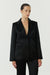 THIRD FORM SATIN TAILORED BLAZER | BLACK