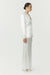 THIRD FORM SATIN TAILORED BLAZER | POWDER WHITE