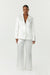 THIRD FORM SATIN TAILORED BLAZER | POWDER WHITE