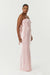 THIRD FORM SATIN TIE BACK STRAPLESS MAXI | FAIRY FLOSS