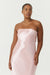 THIRD FORM SATIN TIE BACK STRAPLESS MAXI | FAIRY FLOSS