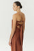SATIN TIE BACK STRAPLESS MAXI | SPICE - THIRD FORM