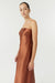 SATIN TIE BACK STRAPLESS MAXI | SPICE - THIRD FORM