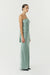 SATIN TIE BACK STRAPLESS MAXI | WAVE - THIRD FORM