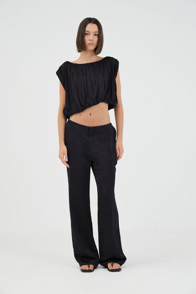 SERAPHIC DRAPE TOP | BLACK - THIRD FORM