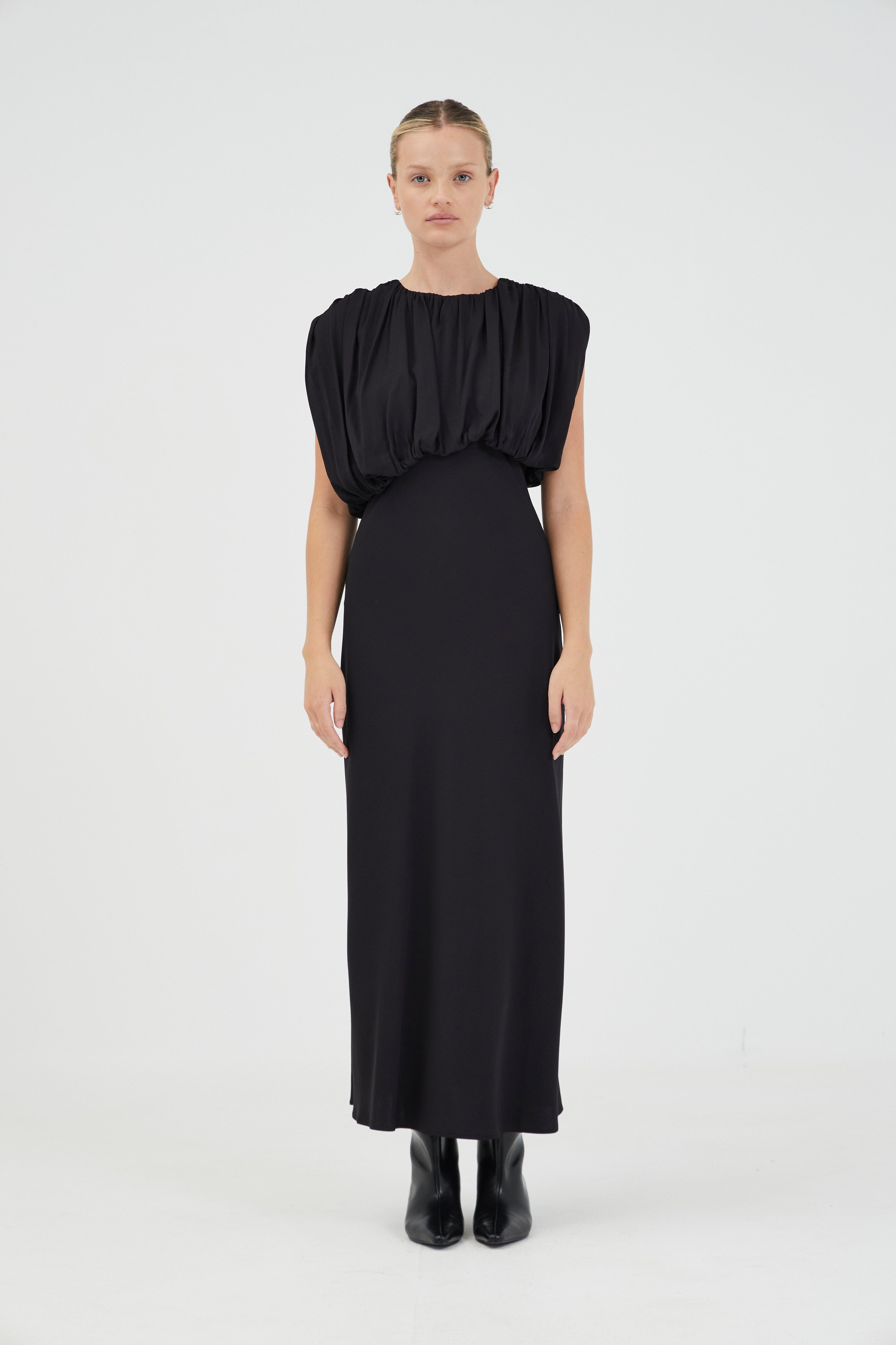 VISIONS LACE FRILL DRESS | EBONY | THIRD FORM | Women's Australian Fashion VISIONS LACE FRILL DRESS | EBONY | THIRD FORM | Women's Australian Fashion
