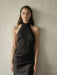 THIRD FORM SERENADE LACE HALTER MAXI | BLACK