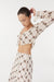 SHEER MOTION BLOUSE | LINEAR BLOOM - THIRD FORM
