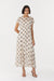 THIRD FORM SHEER MOTION CAP SLEEVE DRESS | LINEAR BLOOM