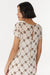 THIRD FORM SHEER MOTION CAP SLEEVE DRESS | LINEAR BLOOM