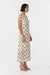 THIRD FORM SHEER MOTION CAP SLEEVE DRESS | LINEAR BLOOM