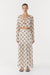 SHEER MOTION MAXI SKIRT | LINEAR BLOOM - THIRD FORM