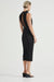 SKIPPING STONE MIDI DRESS | BLACK - THIRD FORM