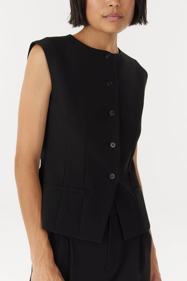 SKYLINE TAILORED BODICE | BLACK - THIRD FORM