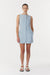 SKYLINE TAILORED MINI DRESS | POWDER BLUE - THIRD FORM