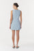 SKYLINE TAILORED MINI DRESS | POWDER BLUE - THIRD FORM