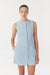 SKYLINE TAILORED MINI DRESS | POWDER BLUE - THIRD FORM