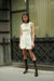 SKYLINE TAILORED MINI DRESS | WARM WHITE - THIRD FORM