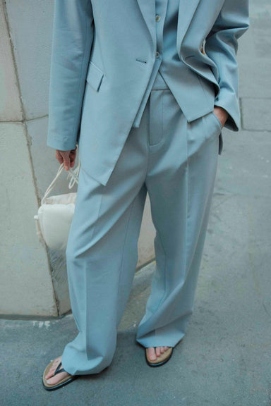 SKYLINE TAILORED TROUSERS | POWDER BLUE - THIRD FORM