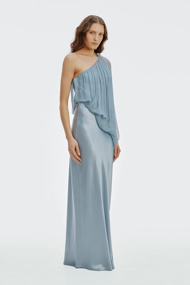 australian formal dresses Lisa Barron | EVA Silk Sleeve Cocktail Dress main image 0