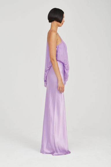 SOLSTICE ONE SHOULDER FLOOR LENGTH | LAVENDER - THIRD FORM