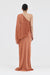 THIRD FORM SOLSTICE ONE SHOULDER FLOOR LENGTH | RUST