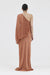 THIRD FORM SOLSTICE ONE SHOULDER FLOOR LENGTH | RUST