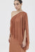 THIRD FORM SOLSTICE ONE SHOULDER FLOOR LENGTH | RUST