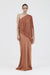 THIRD FORM SOLSTICE ONE SHOULDER FLOOR LENGTH | RUST