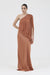 THIRD FORM SOLSTICE ONE SHOULDER FLOOR LENGTH | RUST
