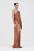 THIRD FORM SOLSTICE ONE SHOULDER FLOOR LENGTH | RUST