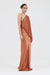 THIRD FORM SOLSTICE ONE SHOULDER FLOOR LENGTH | RUST