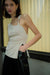STIRLING TWIST ASYMMETRIC BODICE | OYSTER GREY - THIRD FORM