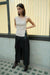 STIRLING TWIST ASYMMETRIC BODICE | OYSTER GREY - THIRD FORM