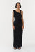 THIRD FORM STIRLING TWIST ASYMMETRIC MAXI DRESS | BLACK