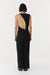 THIRD FORM STIRLING TWIST ASYMMETRIC MAXI DRESS | BLACK