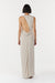 THIRD FORM STIRLING TWIST ASYMMETRIC MAXI DRESS | OYSTER GREY