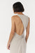 THIRD FORM STIRLING TWIST ASYMMETRIC MAXI DRESS | OYSTER GREY