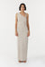 THIRD FORM STIRLING TWIST ASYMMETRIC MAXI DRESS | OYSTER GREY